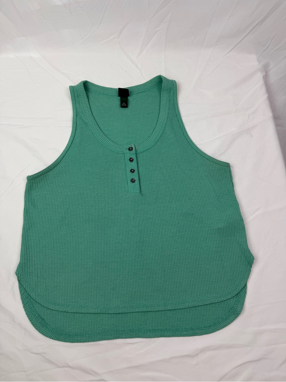 wild fable Mint Green Ribbed Henley Tank